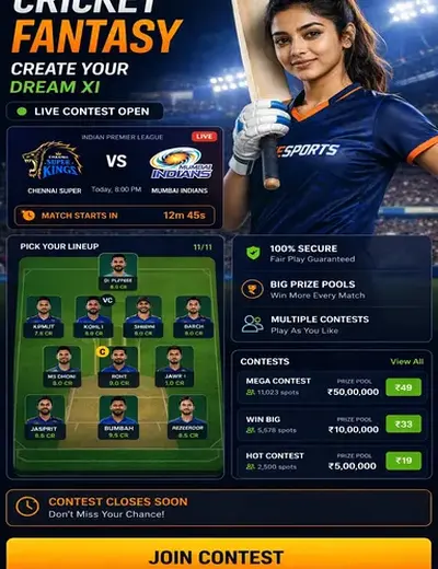 2233 (2233 bet) fantasy cricket & matchday visual 3